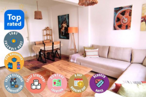 Central, Cozy, Spacy, Wide Terrace, Garden, 2BR, Free Parking, Fast Wi-Fi, 4ppl